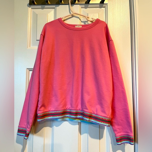 J. Crew Other - J. crew girls pink sweatshirt size M